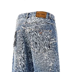Vintage-effect oversized jeans