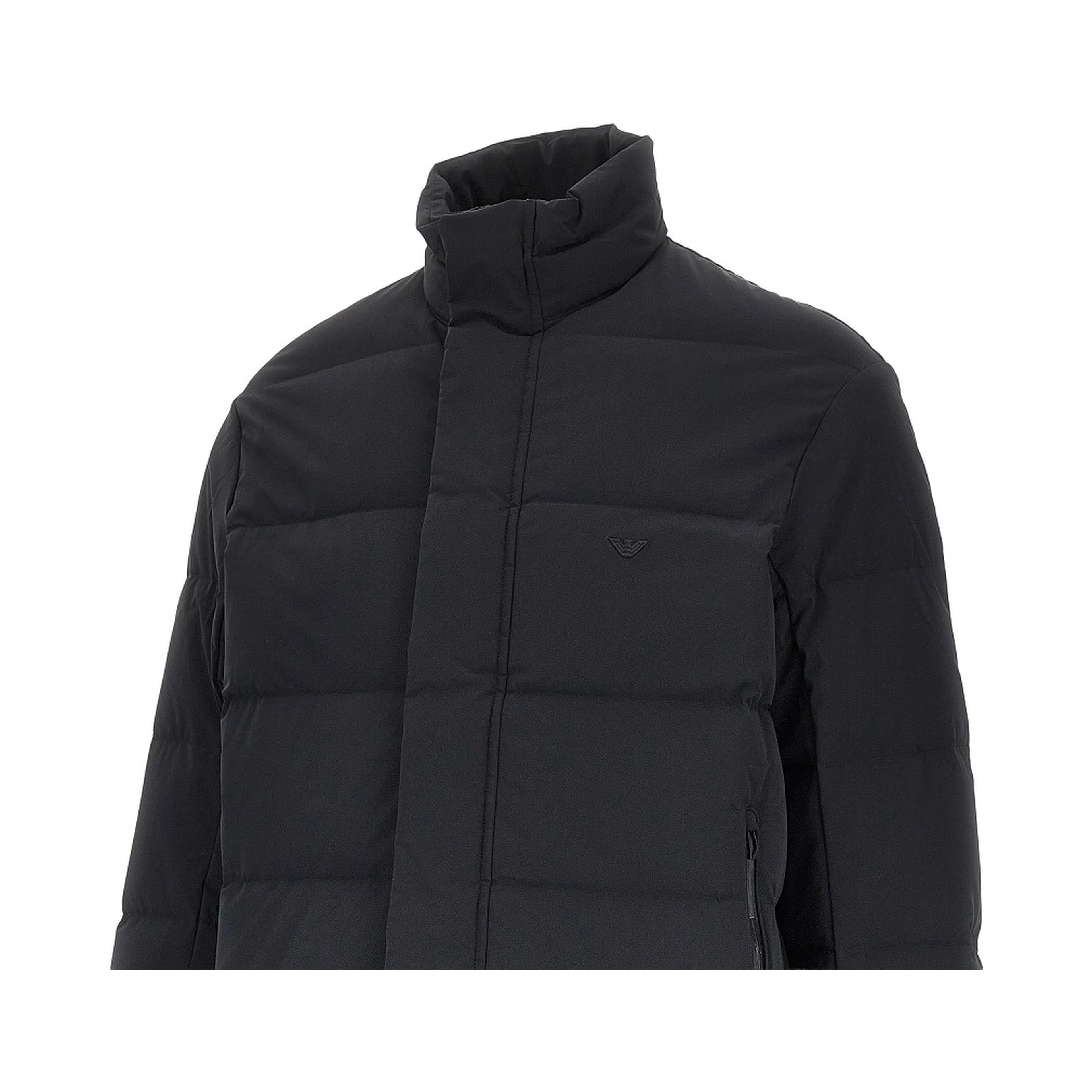 Quilted nylon downjacket with Eagle logo