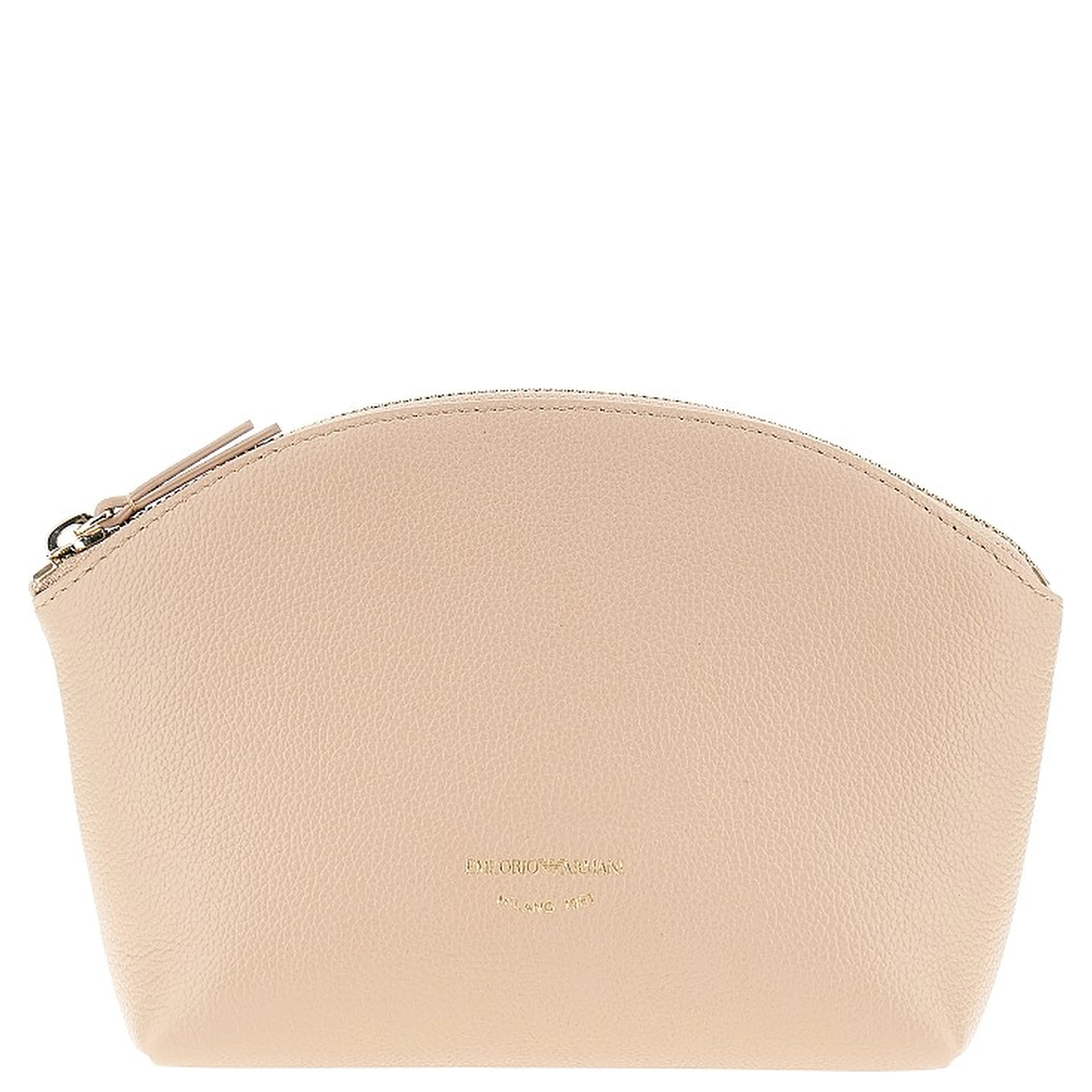 Grained leather pouch