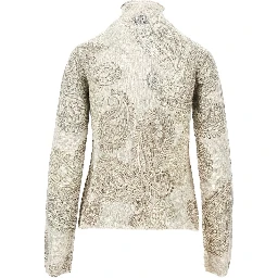 Knitted sweater with Paisley print