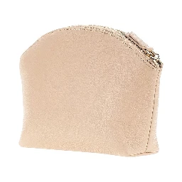 Grained leather pouch