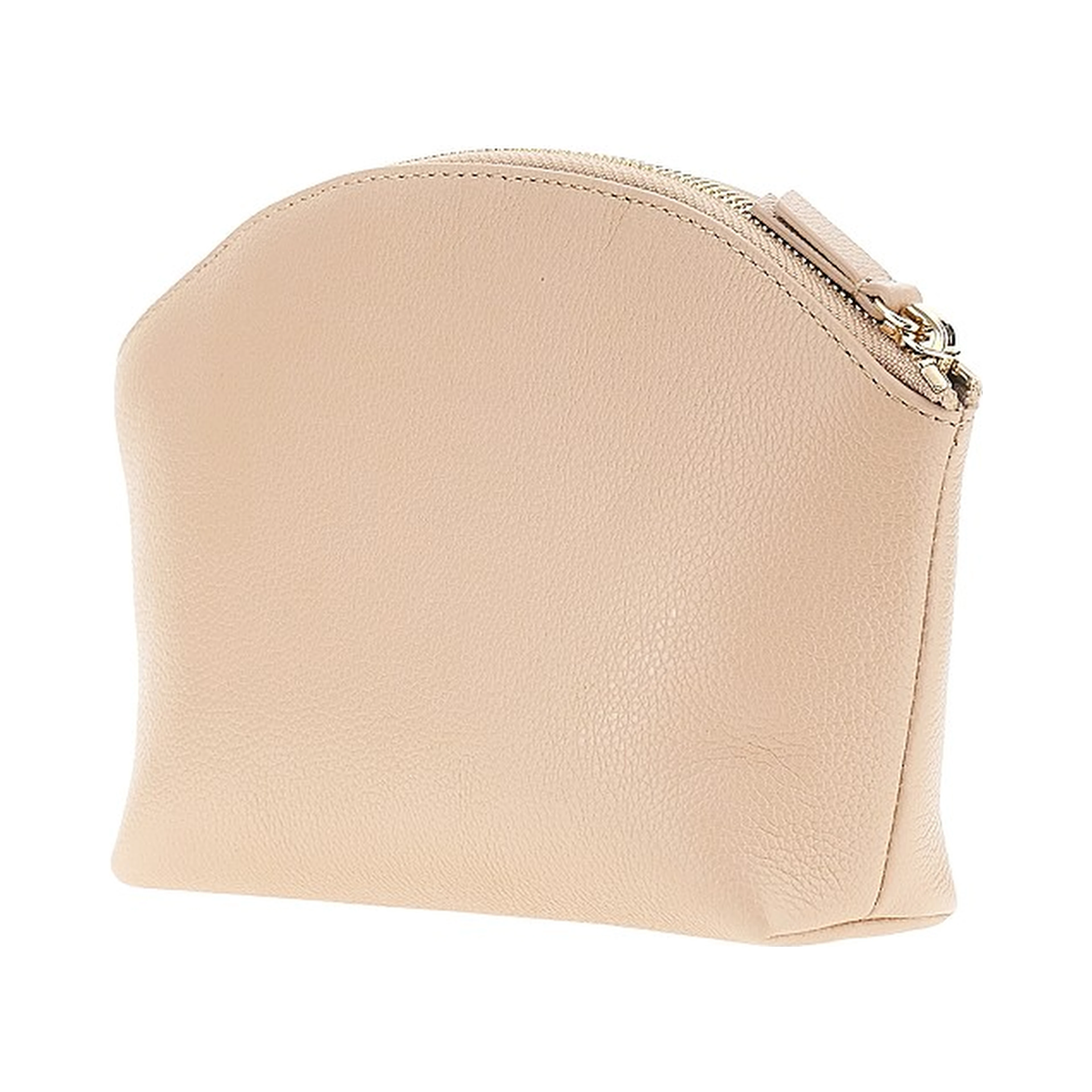 Grained leather pouch