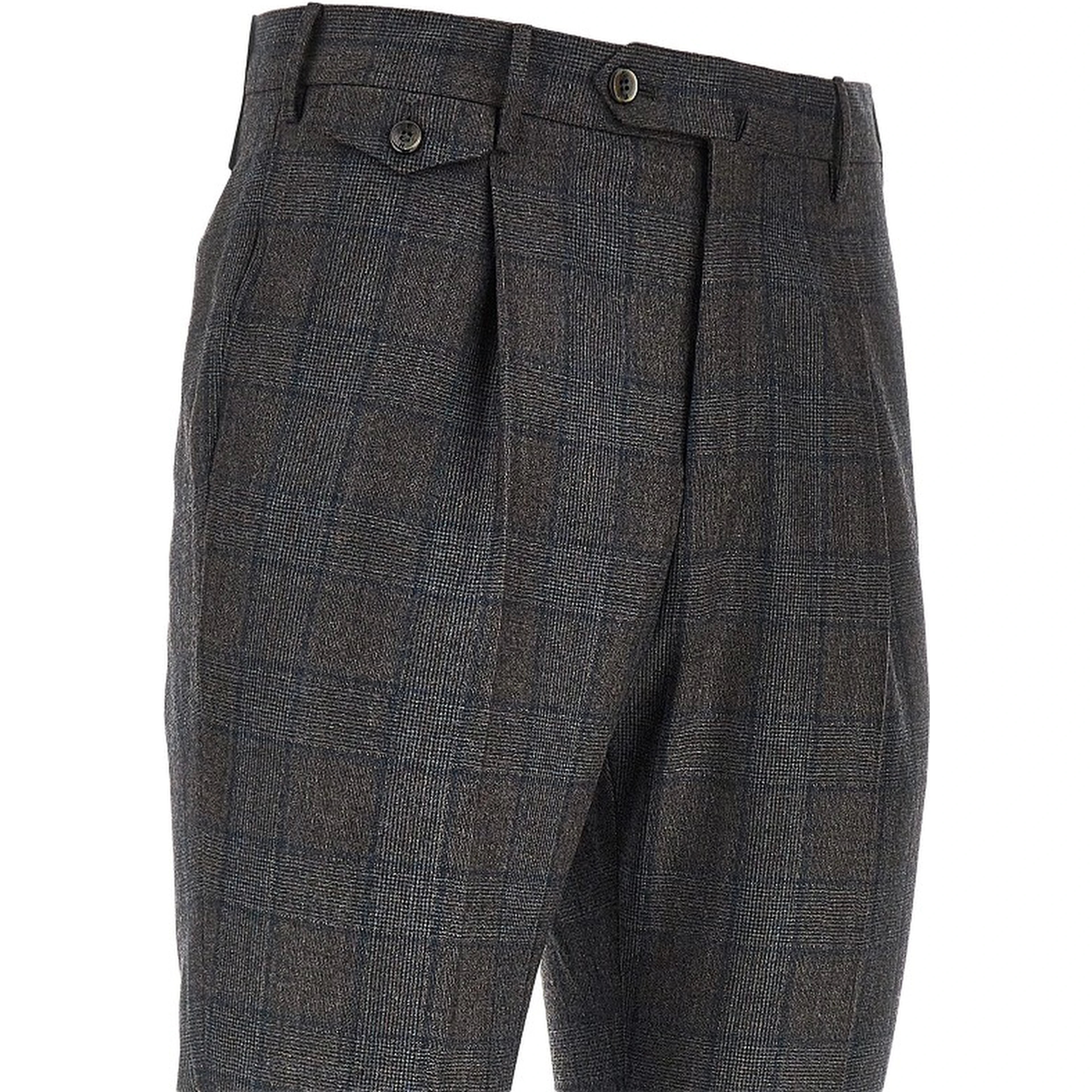 'Gentleman Fit' wool and cashmere pants