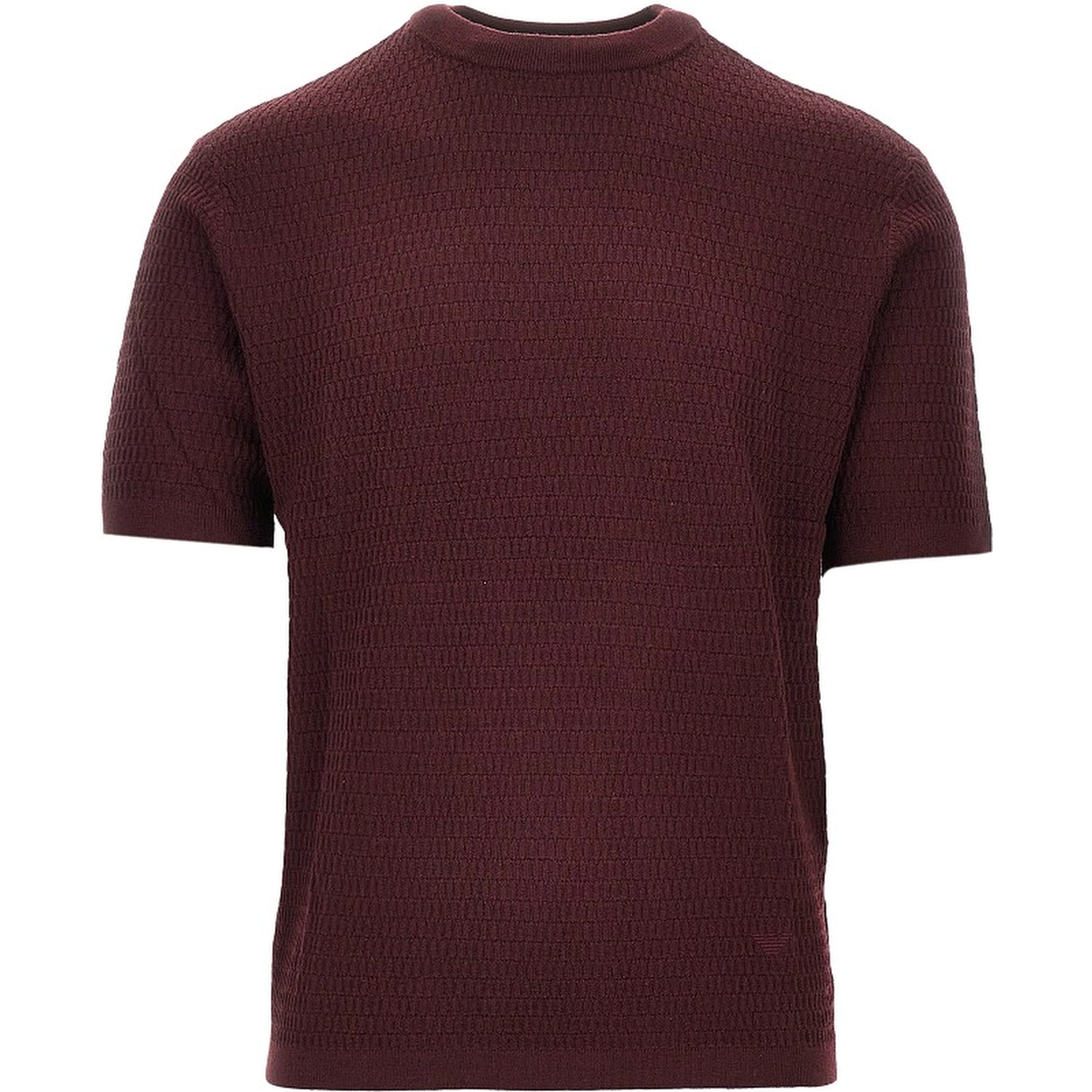 Virgin wool knitted T-shirt