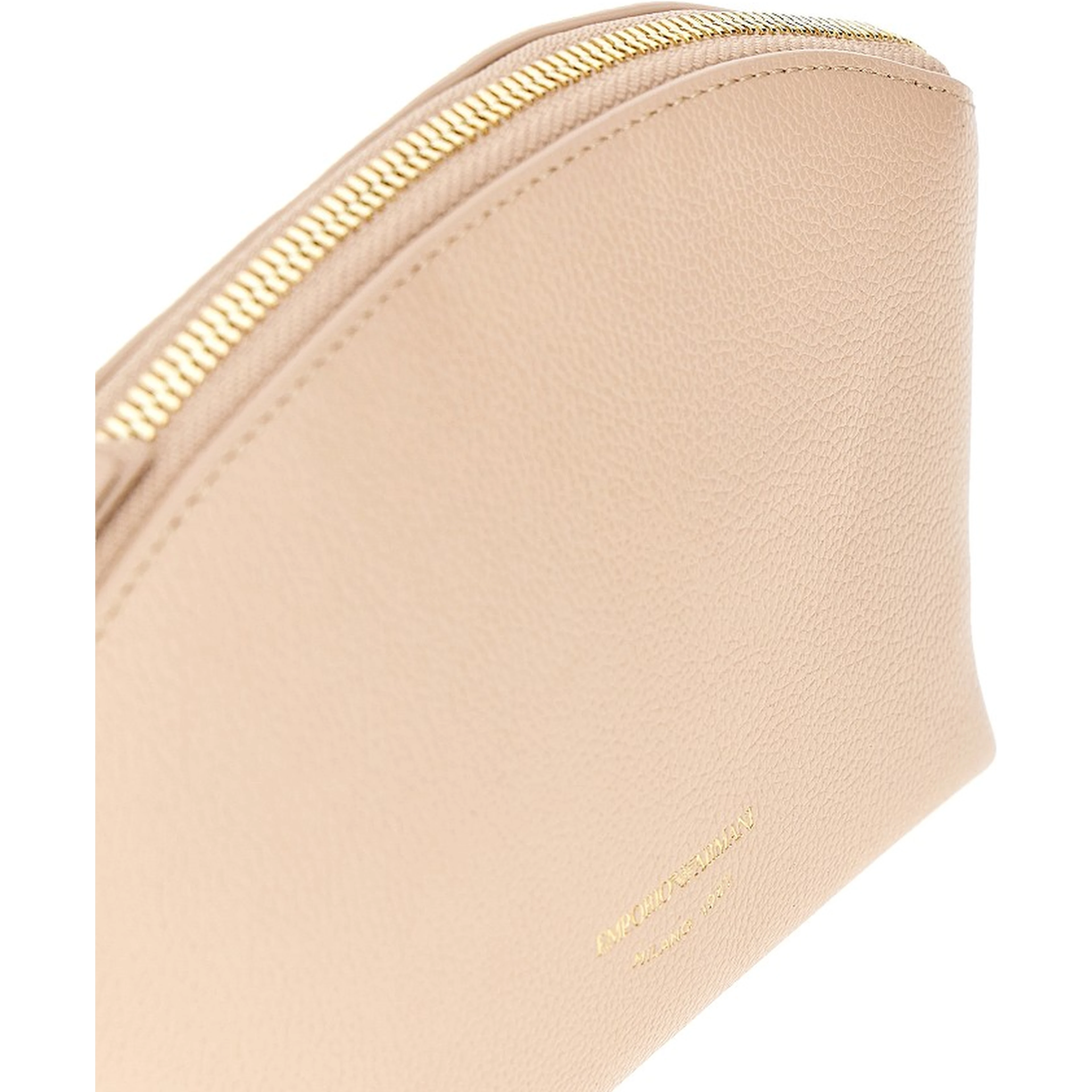Grained leather pouch