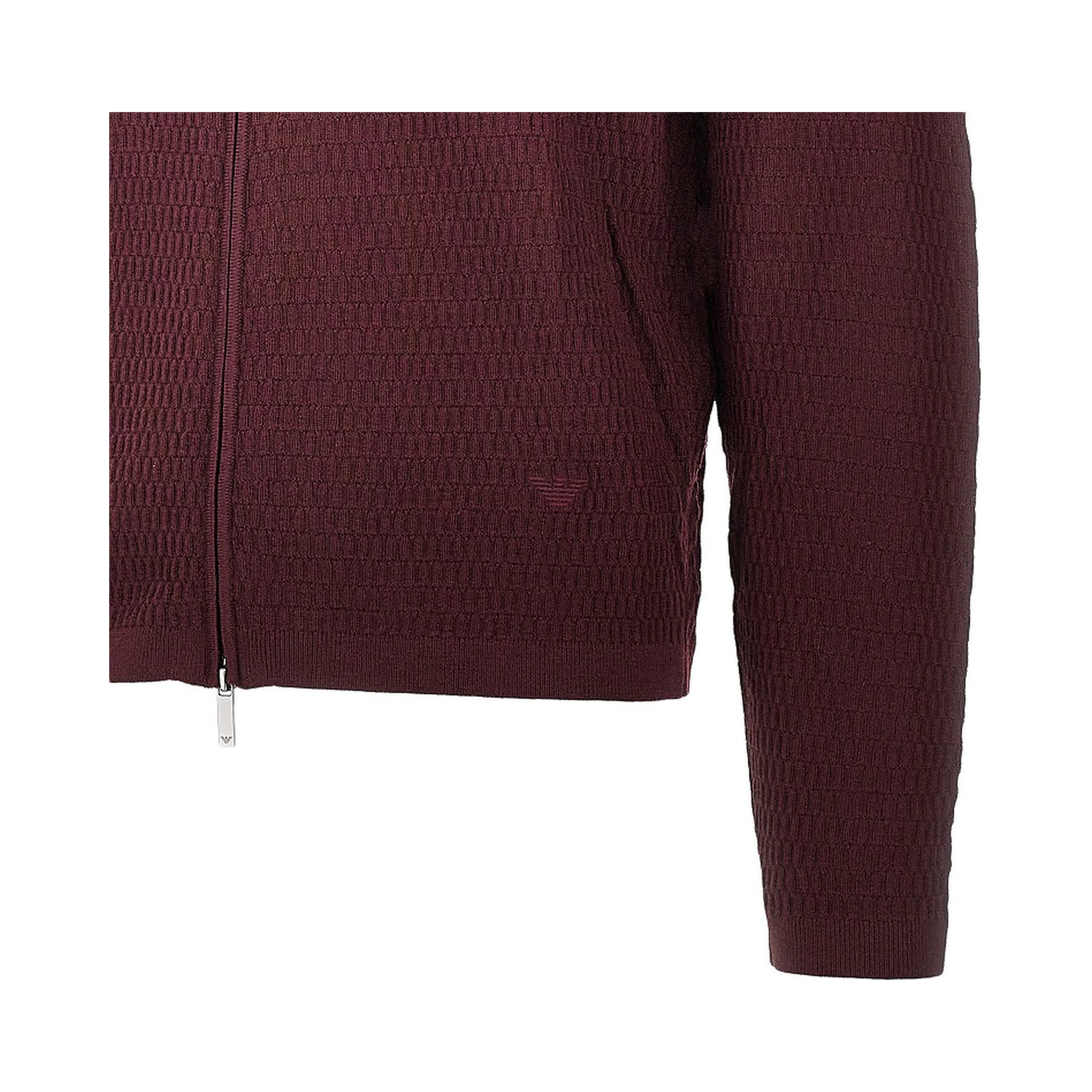 Virgin wool knitted cardigan