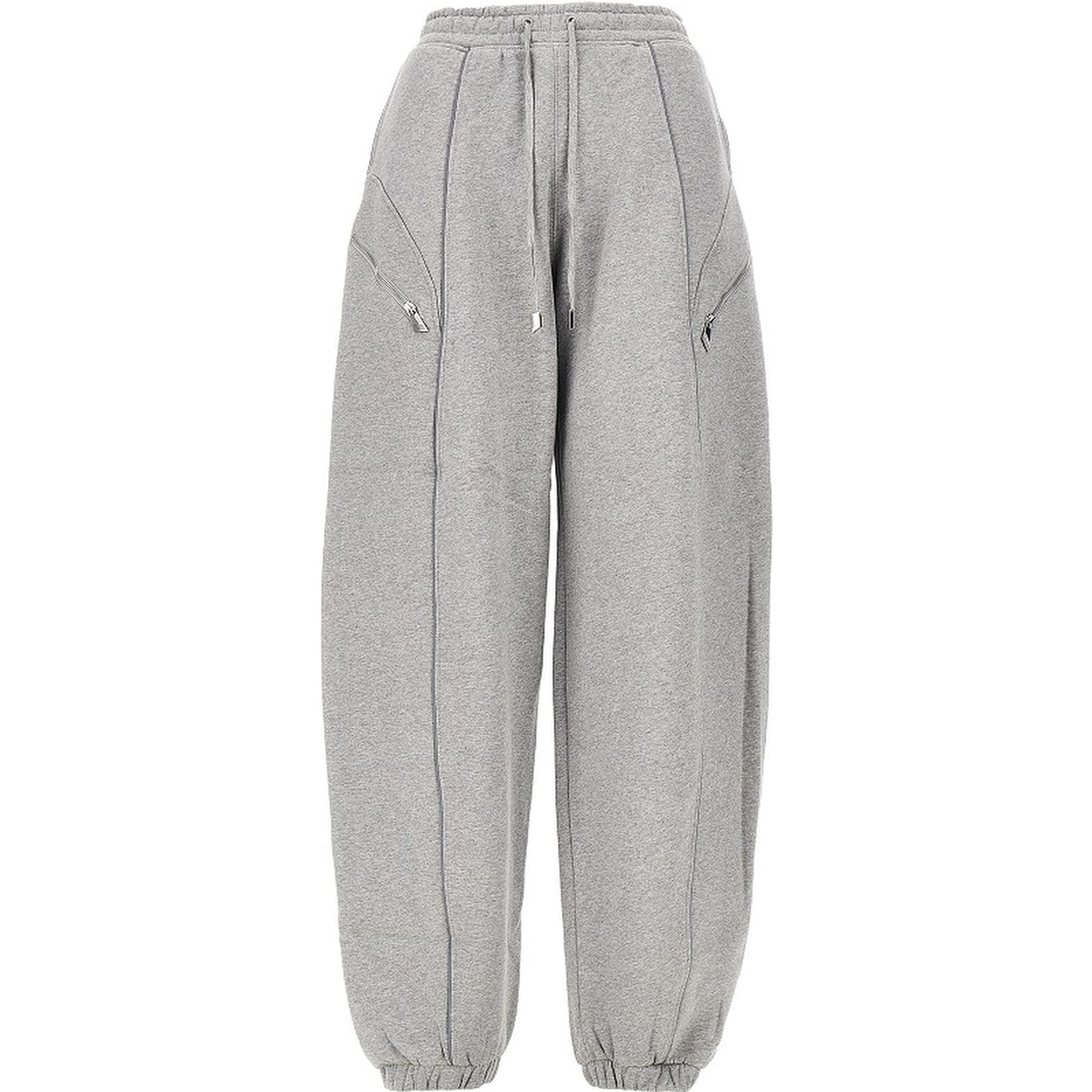 Mélange cotton jogging pants