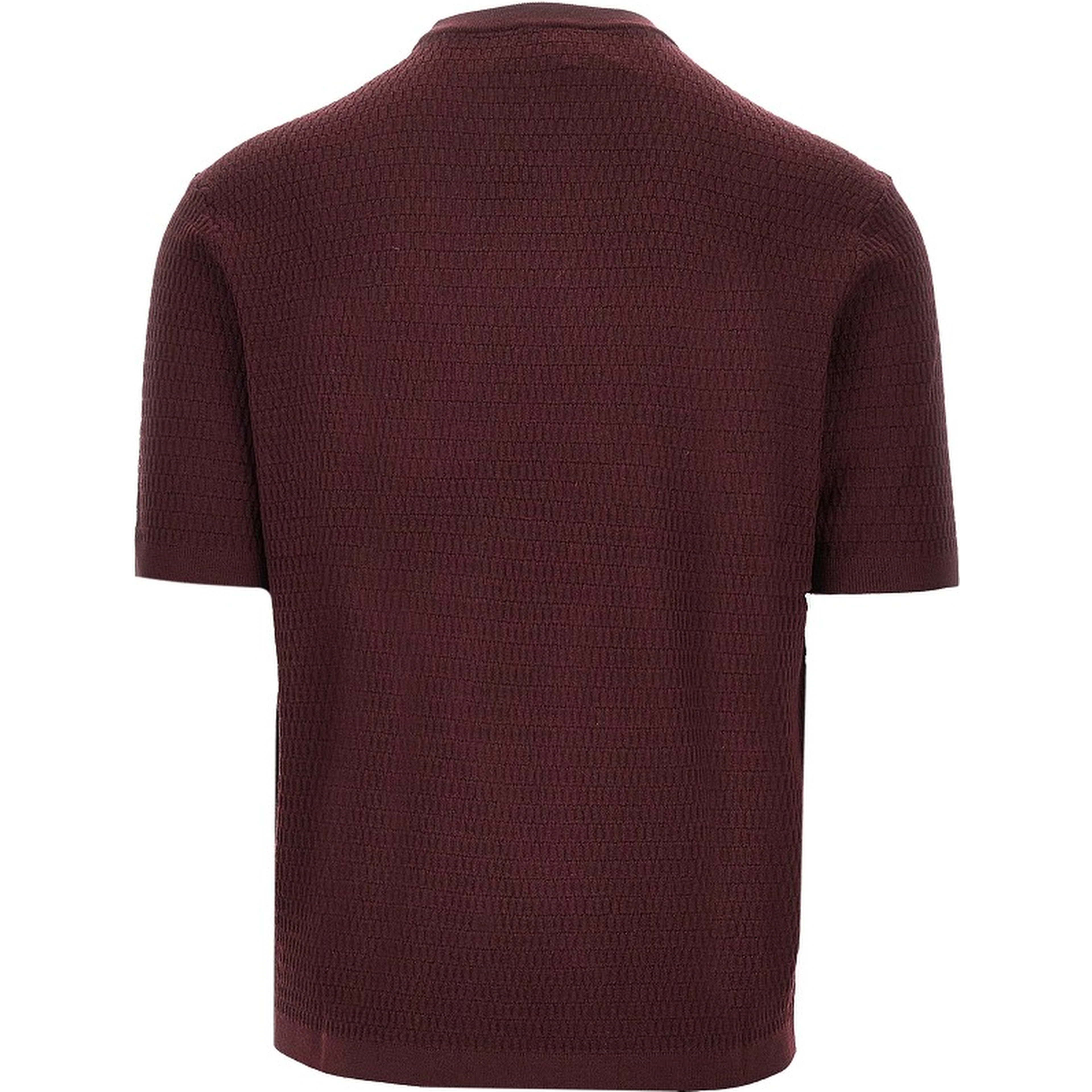 Virgin wool knitted T-shirt