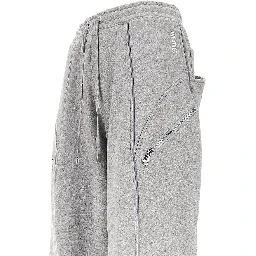 Mélange cotton jogging pants