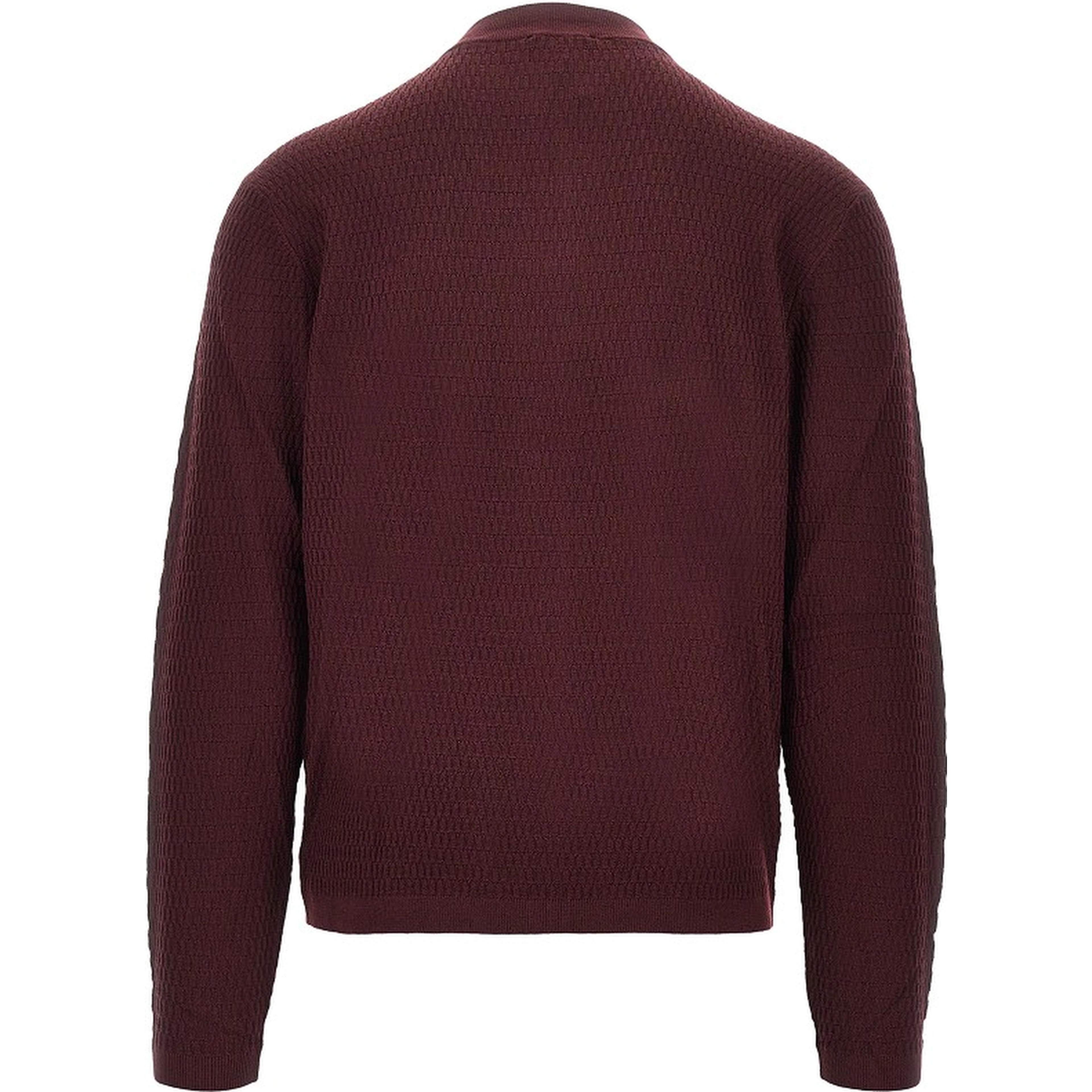 Virgin wool knitted cardigan