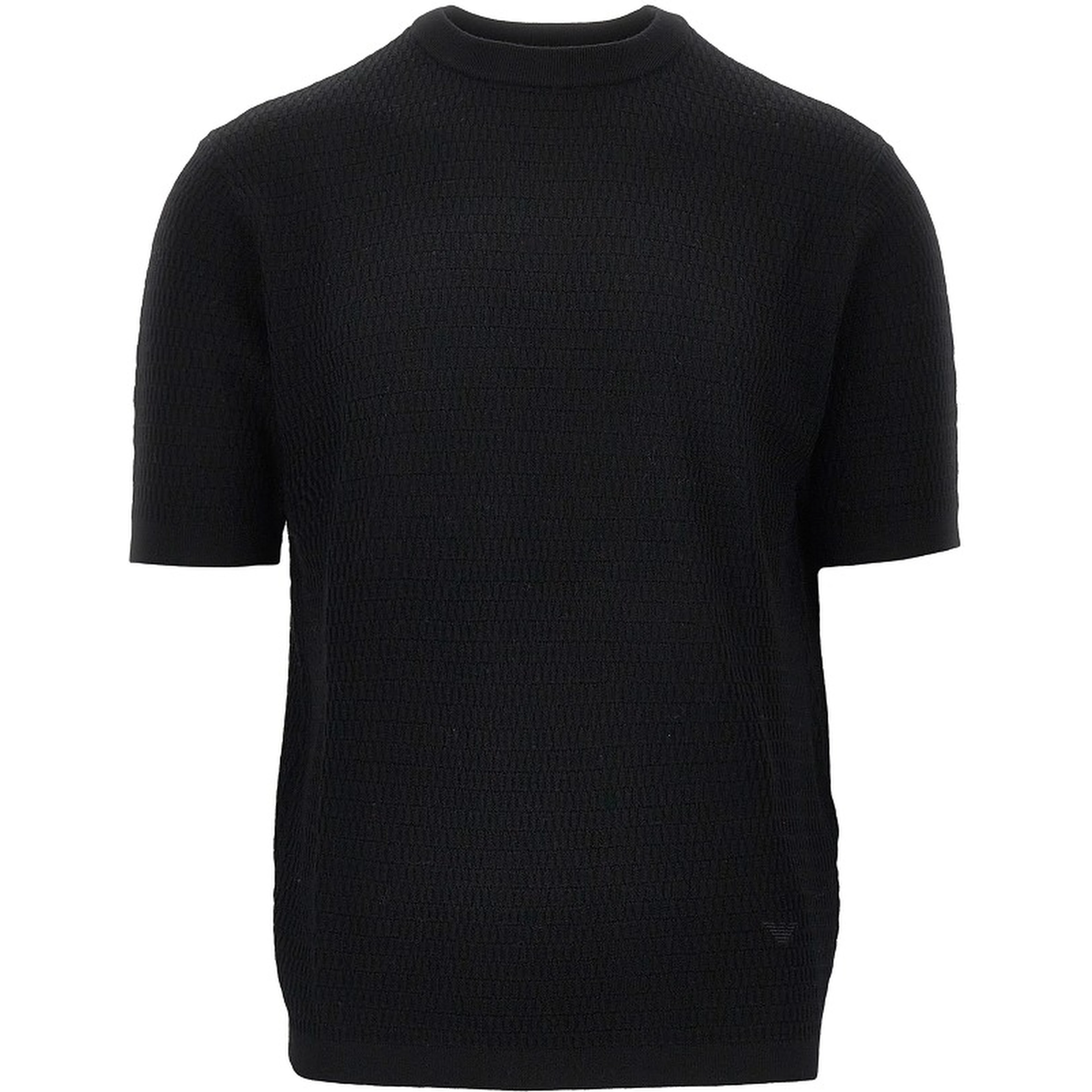 Virgin wool knitted T-shirt