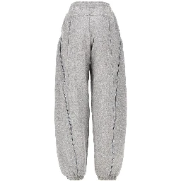 Mélange cotton jogging pants