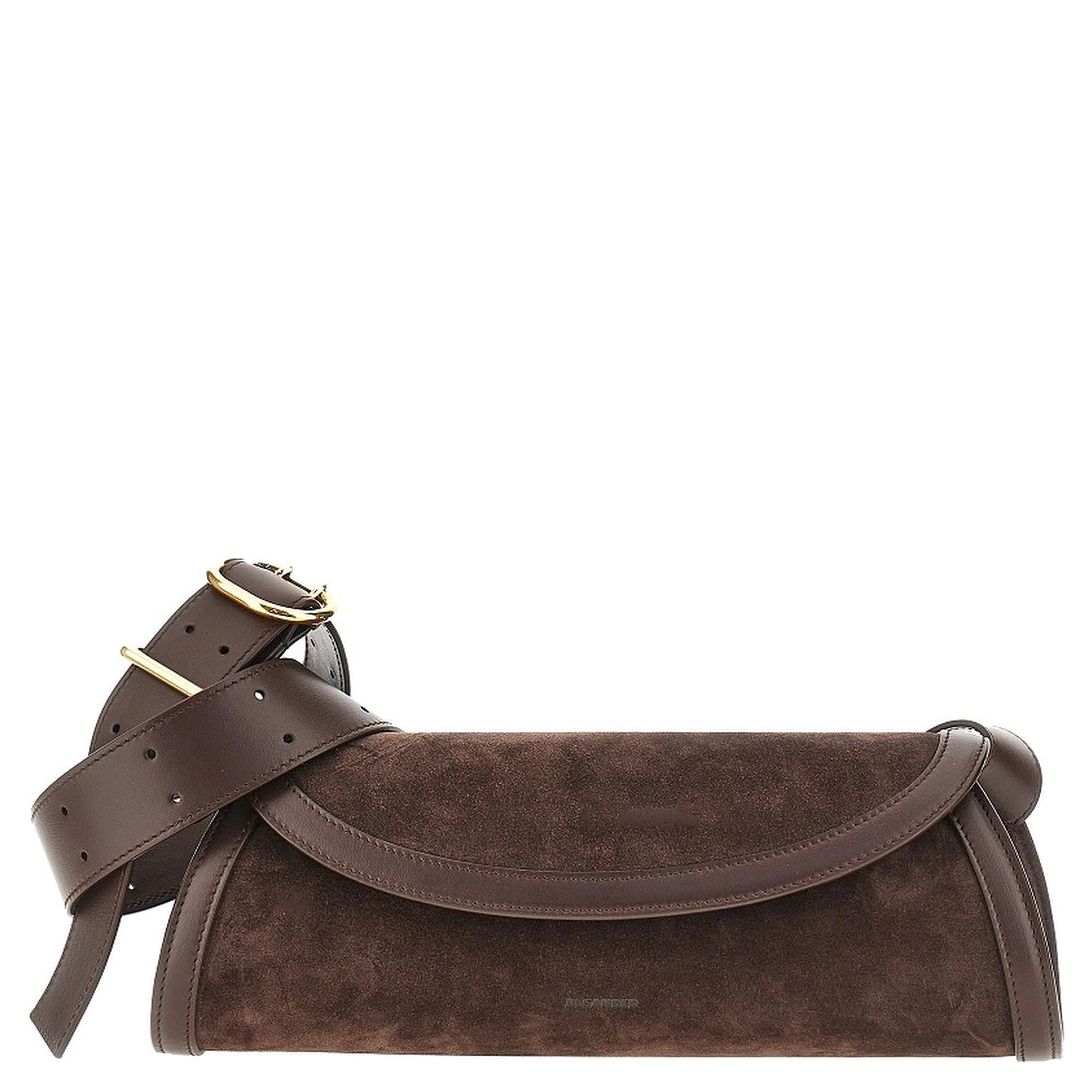Suede leather small 'Cannolo' bag