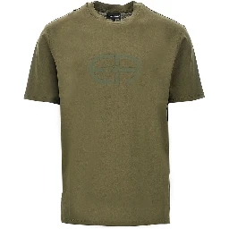 Lyocell-blend jersey T-shirt with logo print