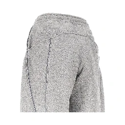 Mélange cotton jogging pants