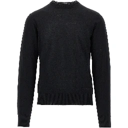 Virgin wool sweater with Eagle embroidery