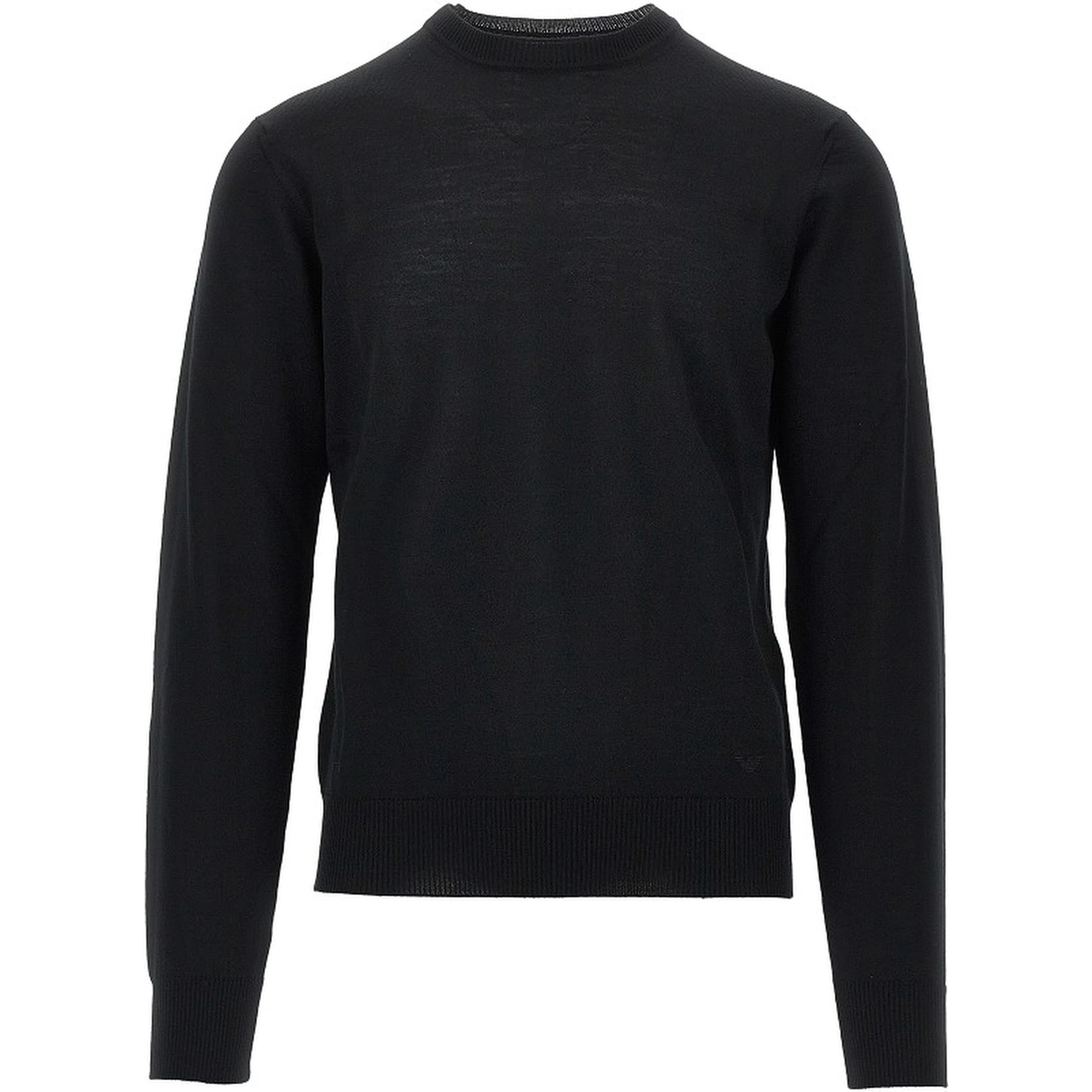 Virgin wool sweater with Eagle embroidery