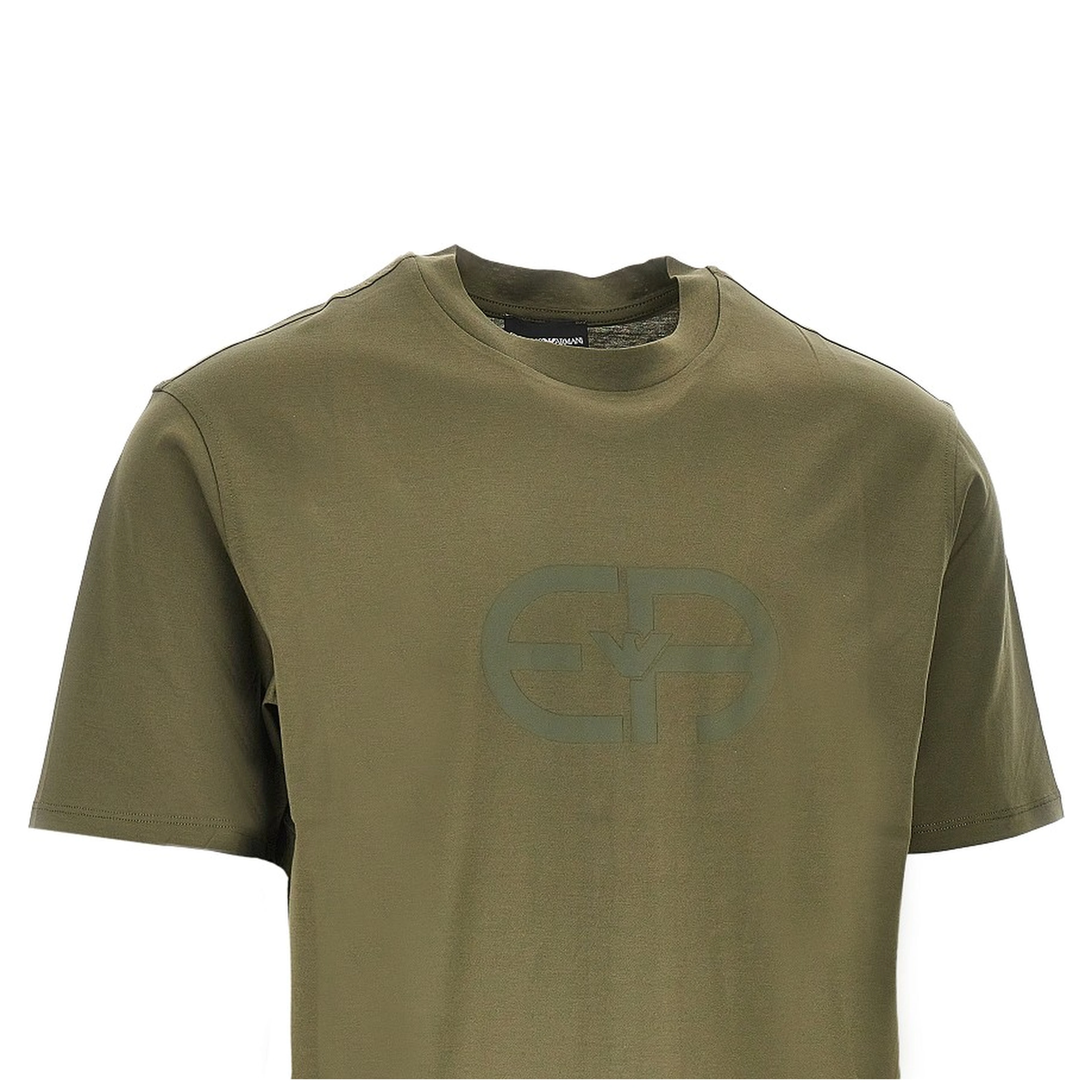 Lyocell-blend jersey T-shirt with logo print