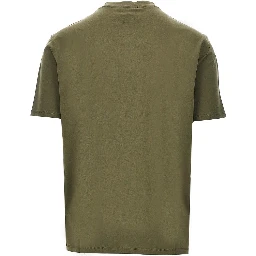 Lyocell-blend jersey T-shirt with logo print