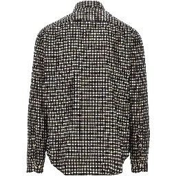 Flannel shirt with check motif