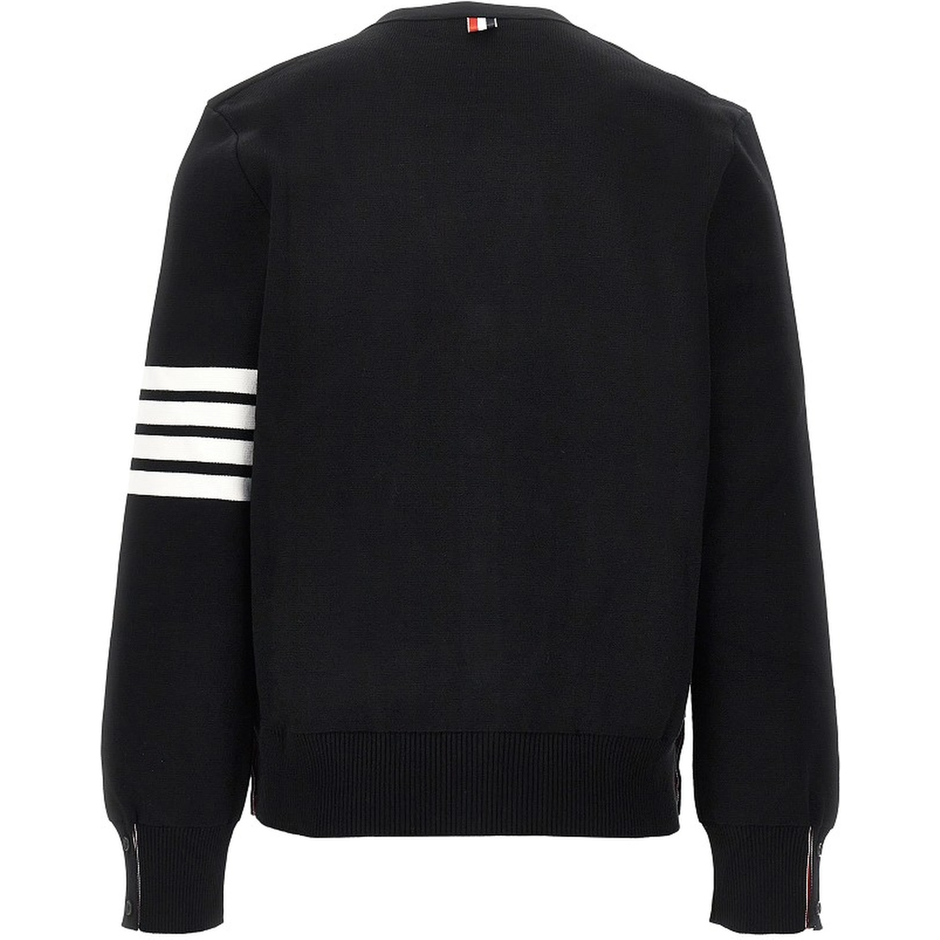 Cotton cardigan with 4 Bar detail