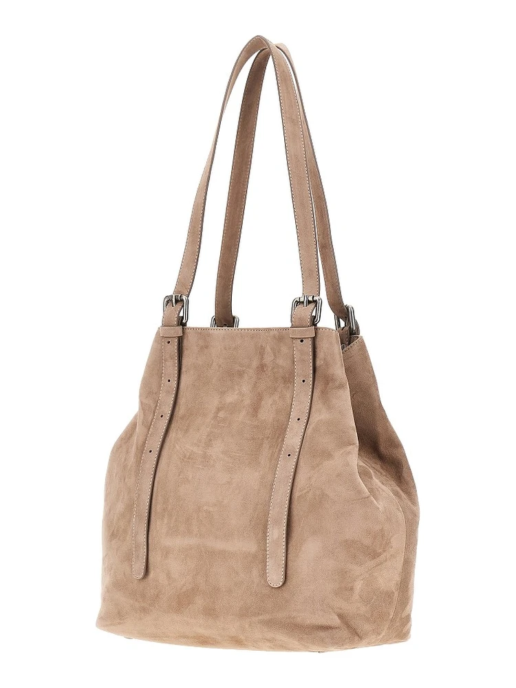 Suede leather medium 'Galatea' bag alternative