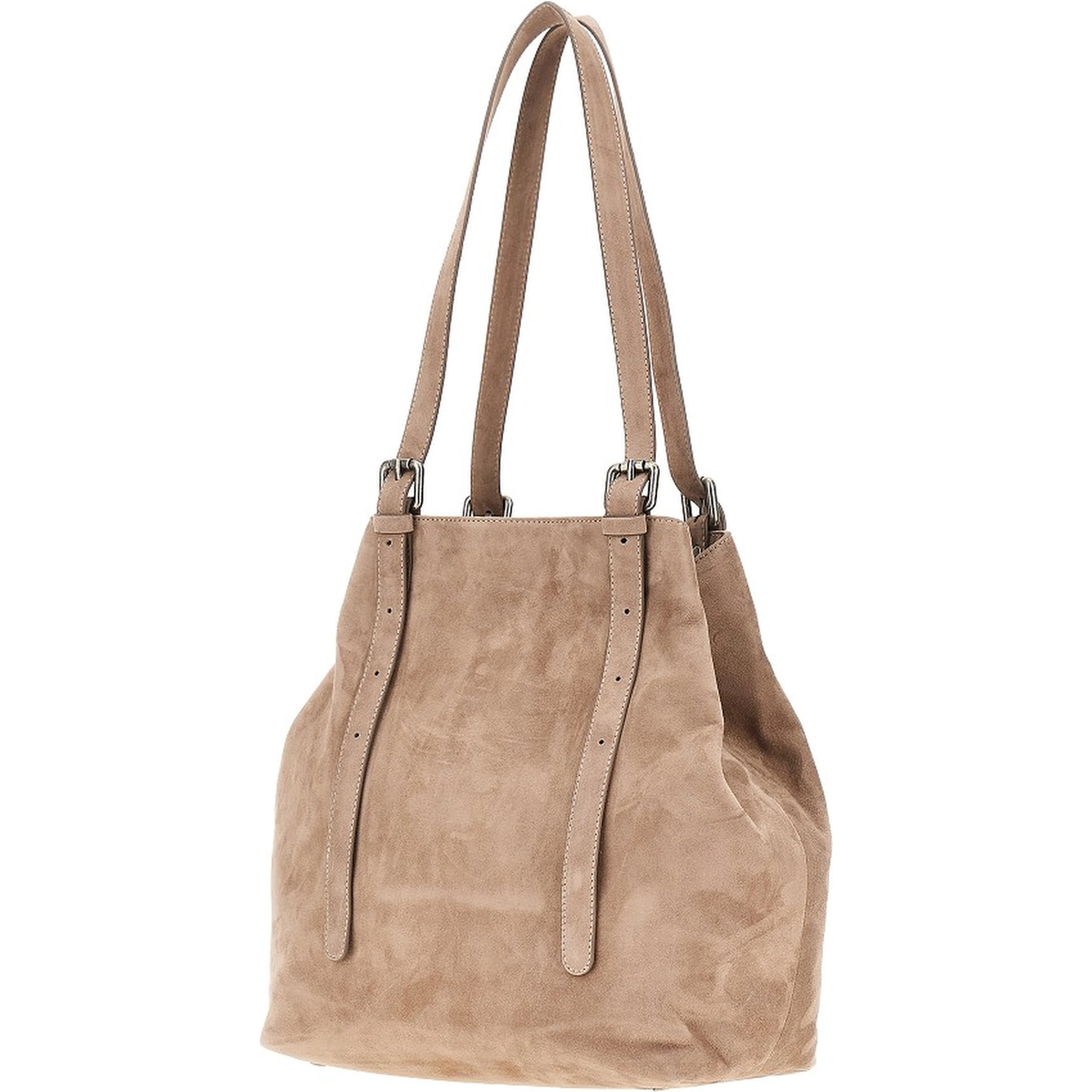 Suede leather medium 'Galatea' bag
