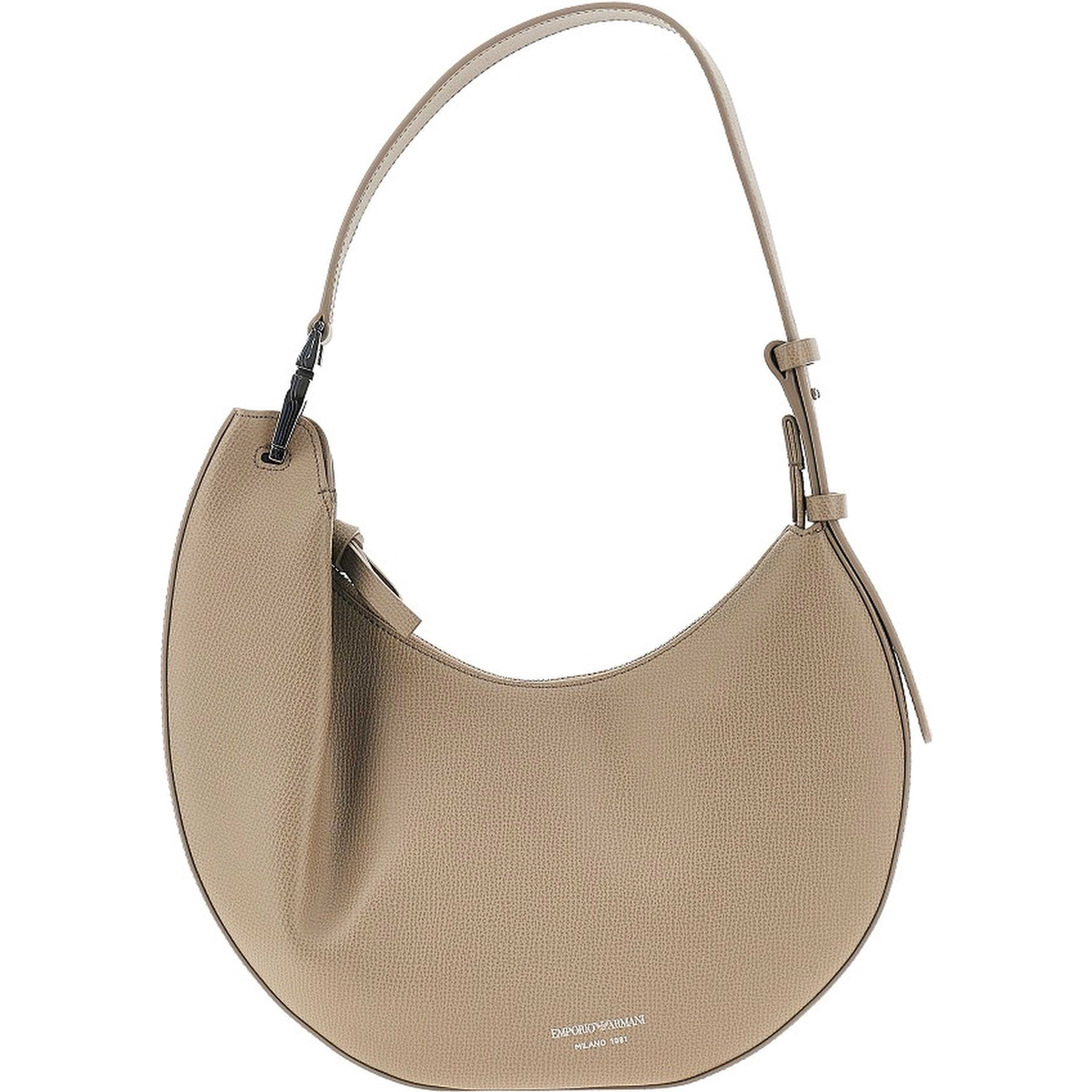 'Emporio Armani 1981' grain leather hobo bag