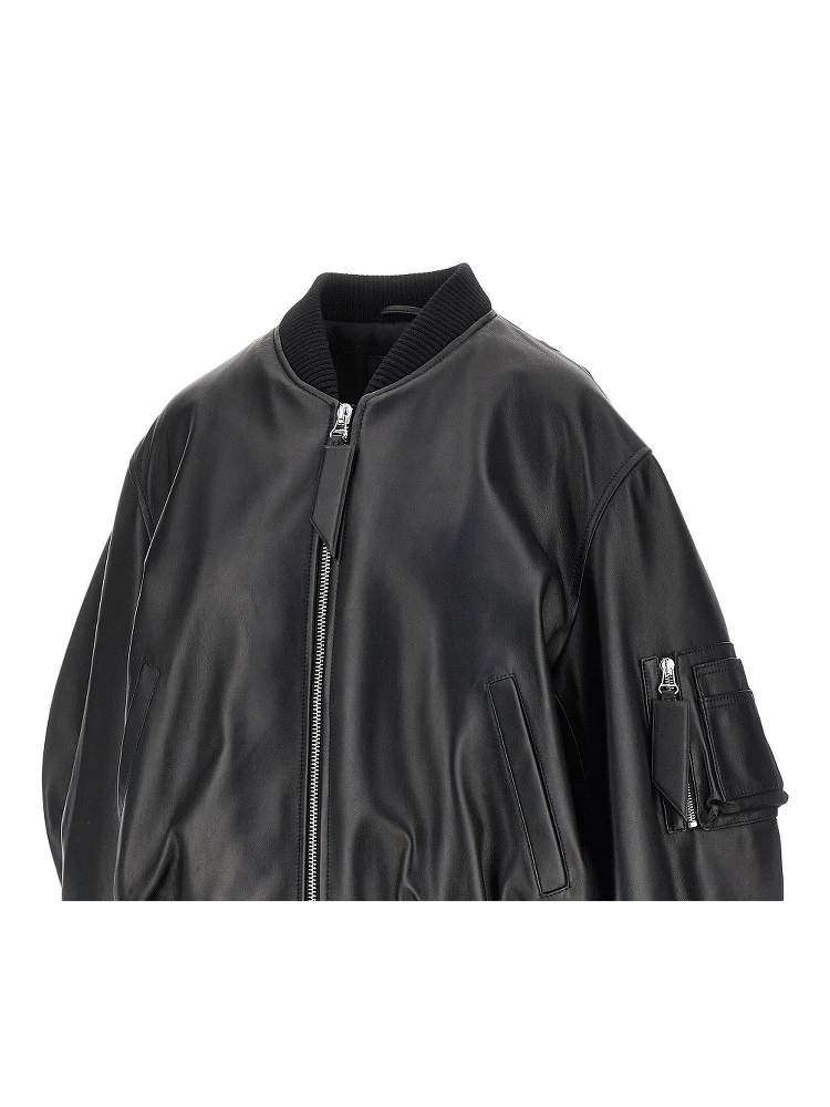 'Anja' leather bomber jacket alternative