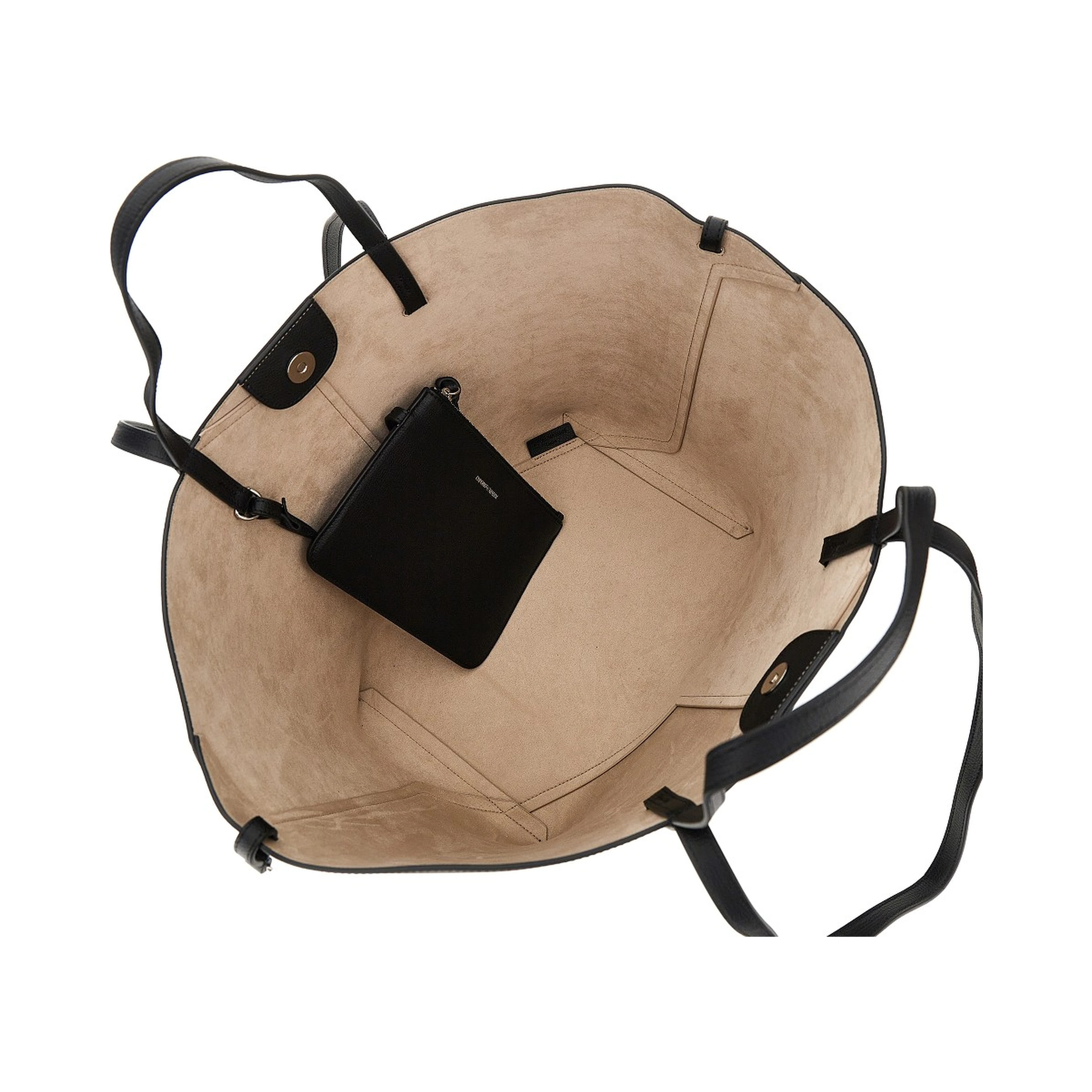 'Emporio Armani 1981' leather shopping bag