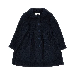 Virgin wool-blend cloth coat