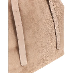 Suede leather medium 'Galatea' bag