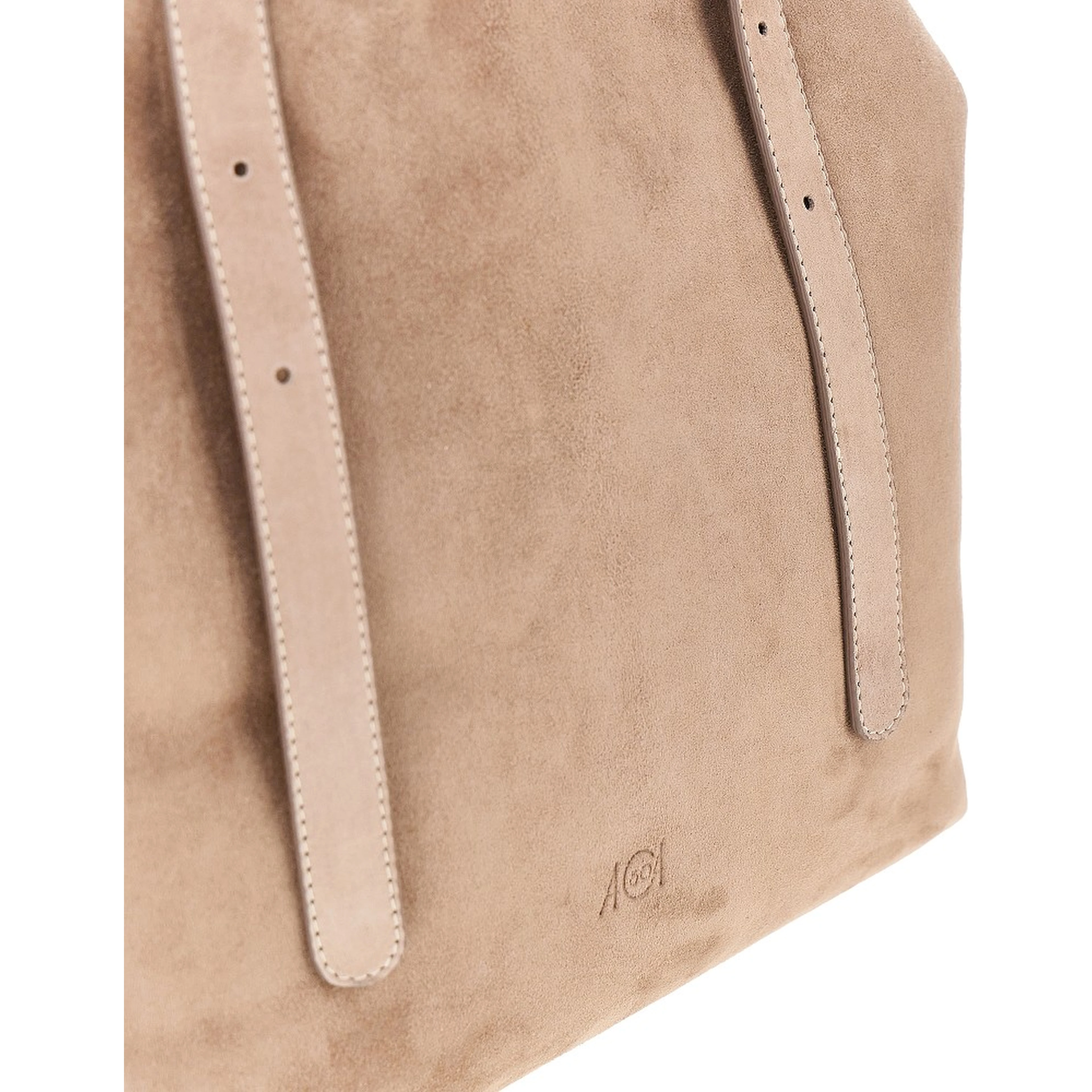 Suede leather medium 'Galatea' bag