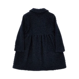 Virgin wool-blend cloth coat