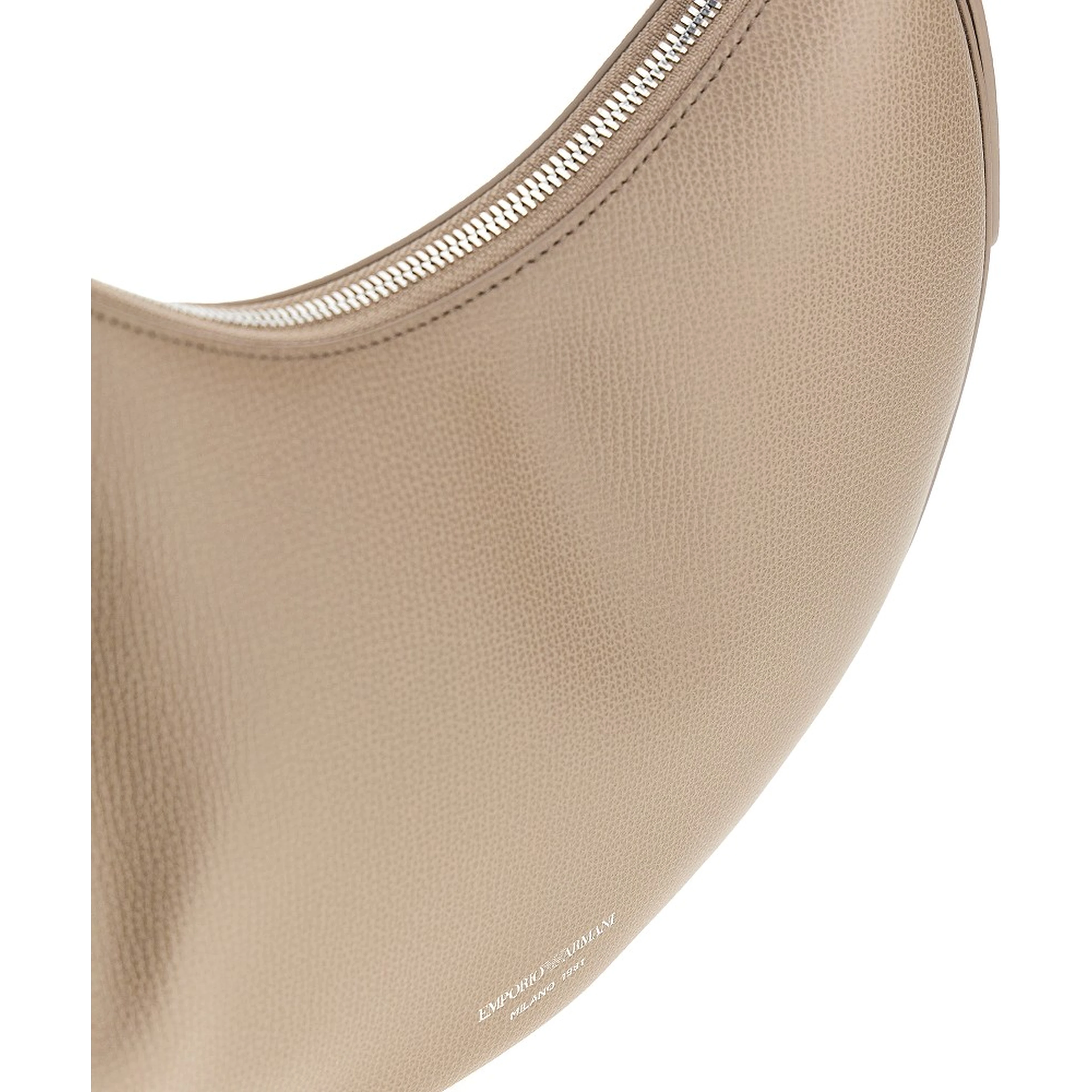 'Emporio Armani 1981' grain leather hobo bag