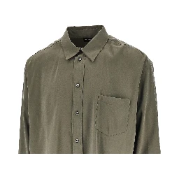 Silk-hand viscose shirt