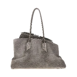 Suede leather medium 'La Passeggiata' bag