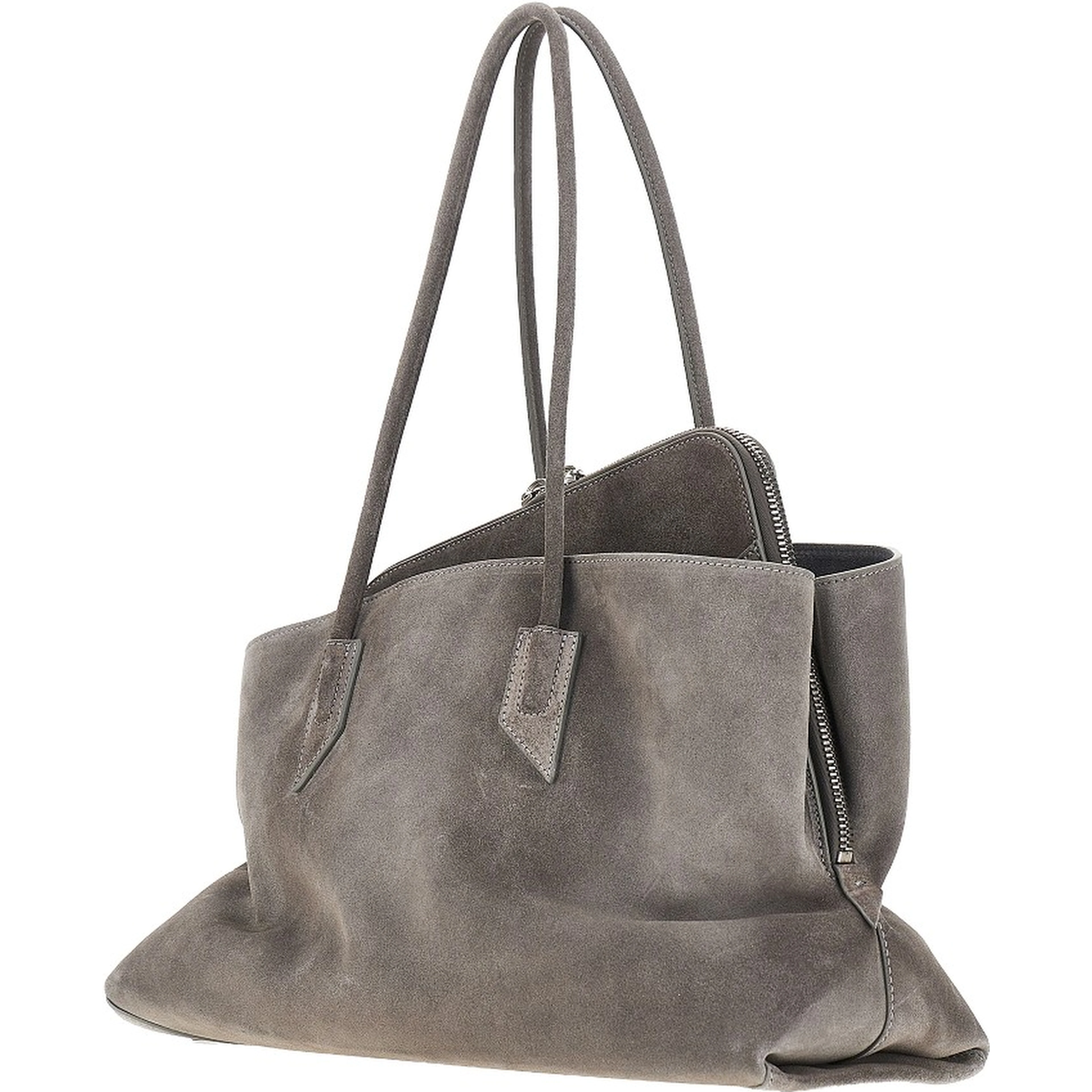 Suede leather medium 'La Passeggiata' bag