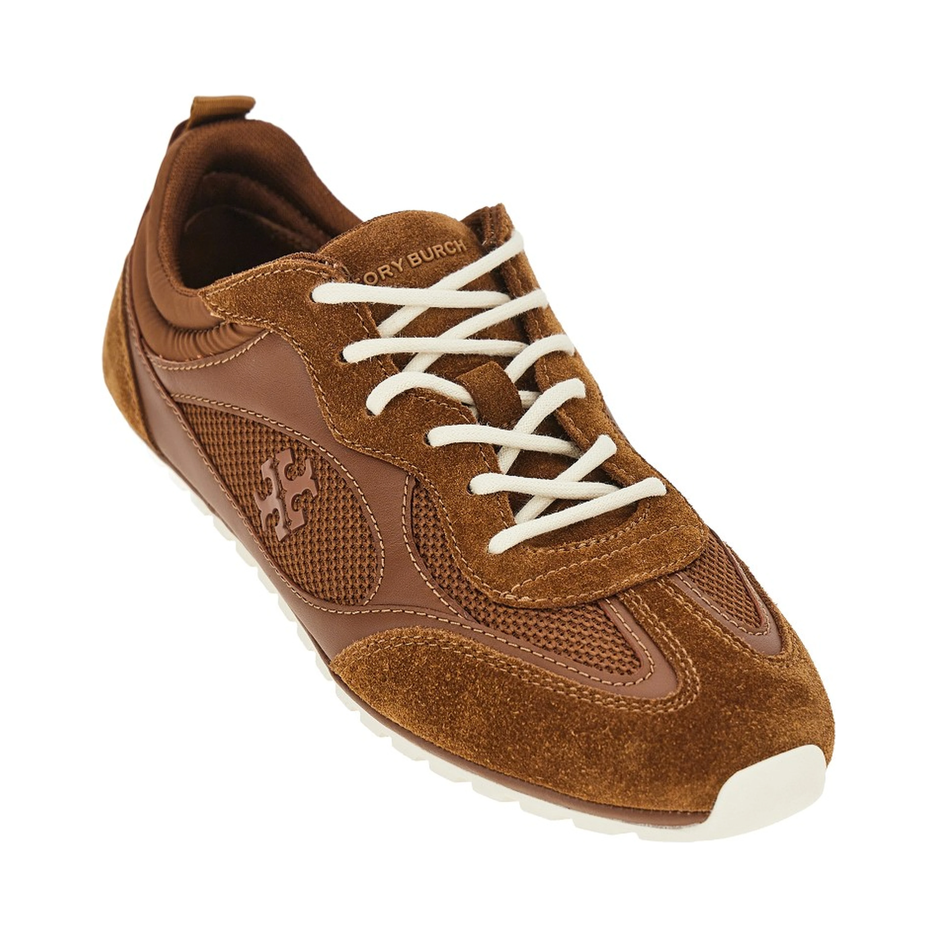 'Field' mesh and leather sneakers