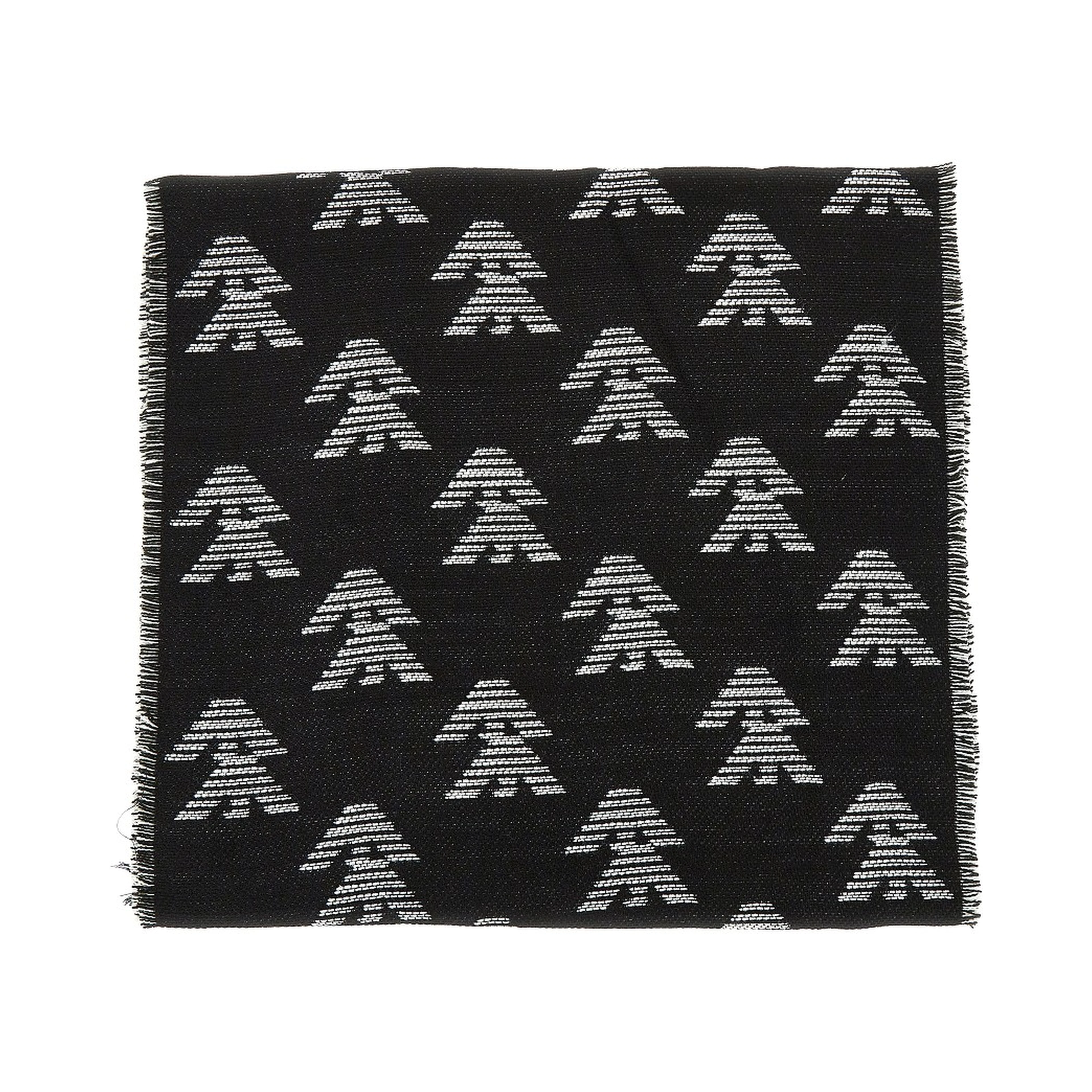 Knitted scarf with Eagle motif