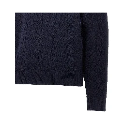 Knitted sweater with diamonds motif