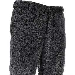 Textured velvet pants
