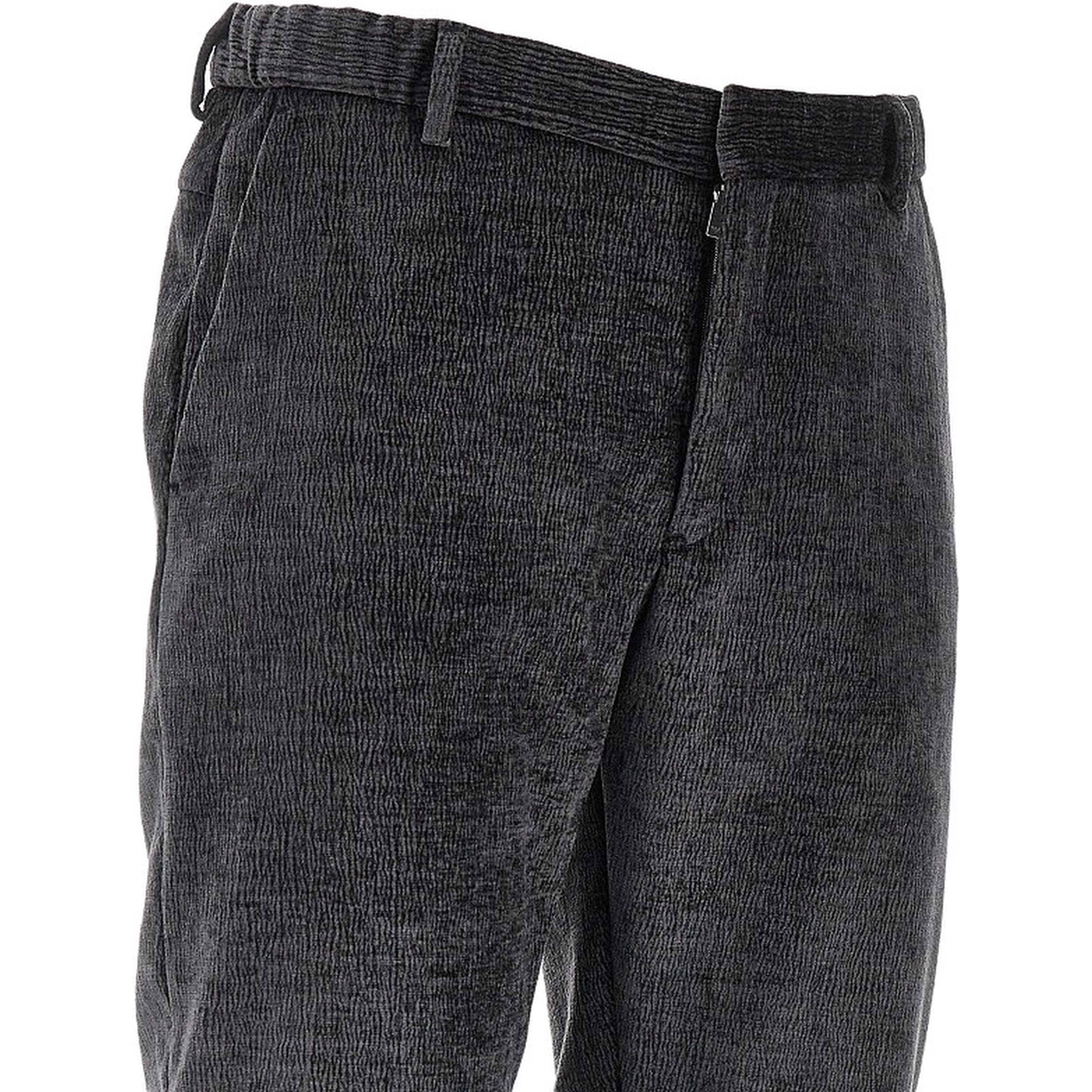 Textured velvet pants