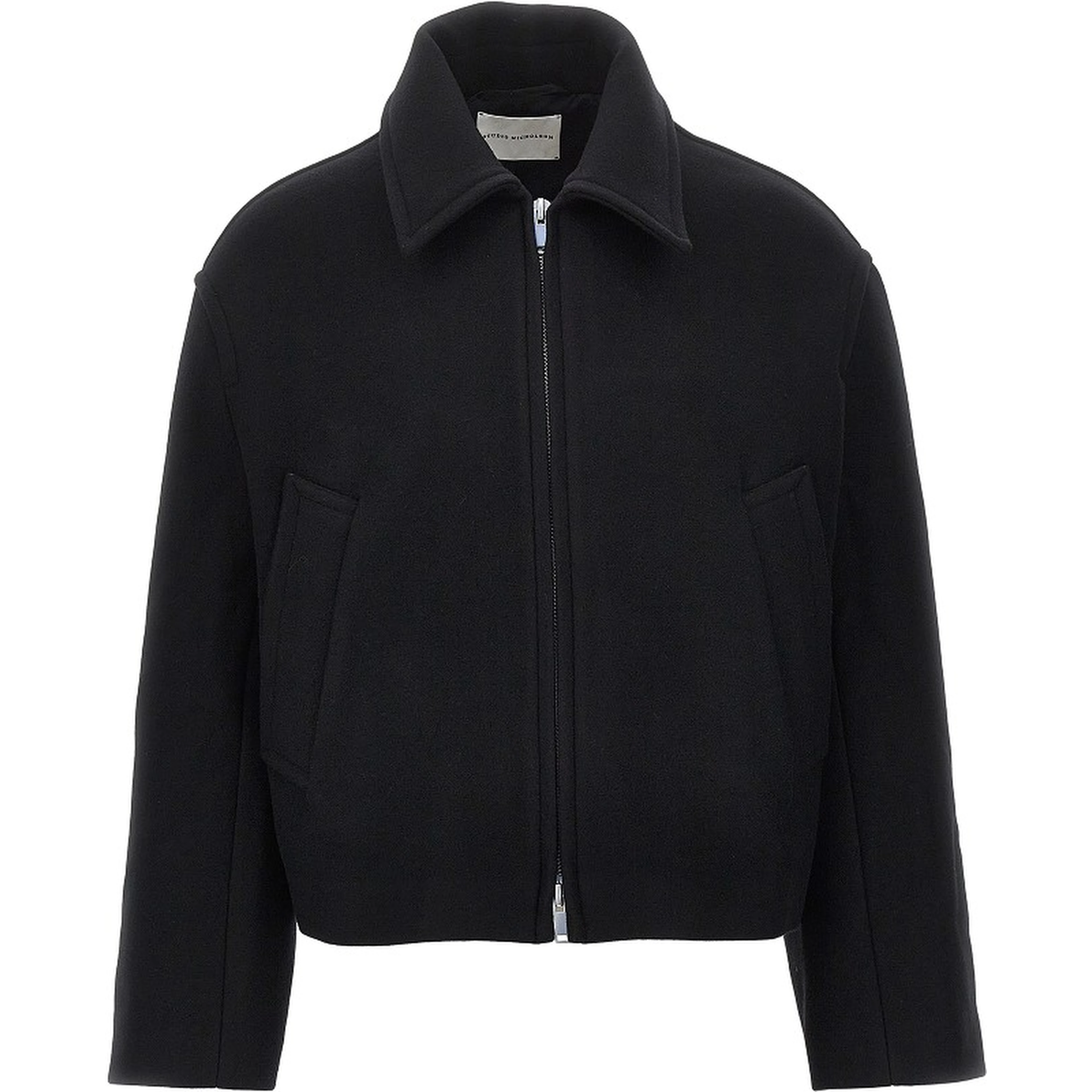 Double zip-up short coat