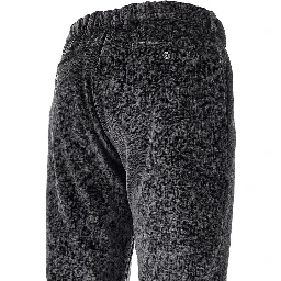 Textured velvet pants