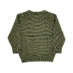 Knitted sweater with embroidery