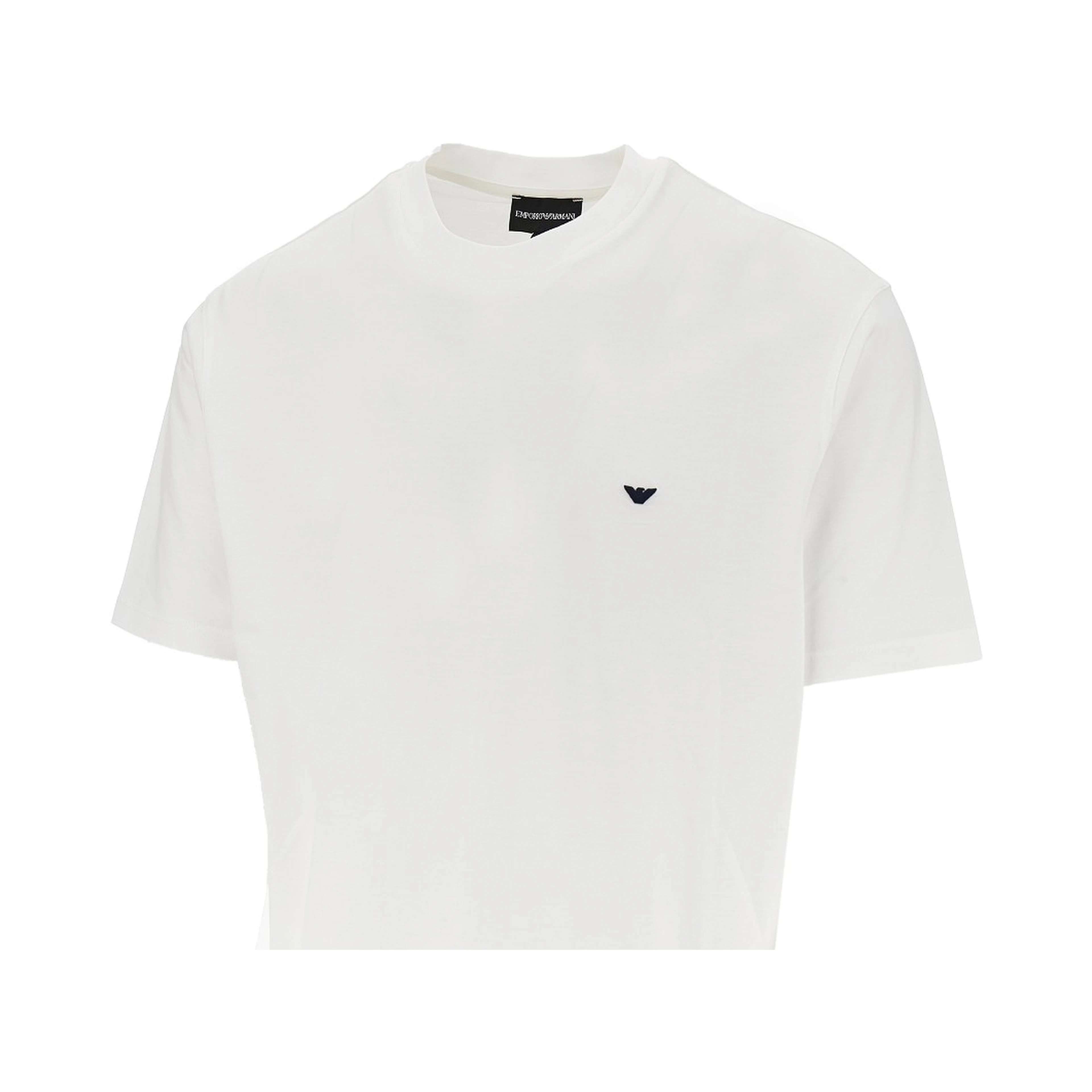 Lyocell and cotton blend T-shirt with logo