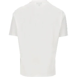 Lyocell and cotton blend T-shirt with logo