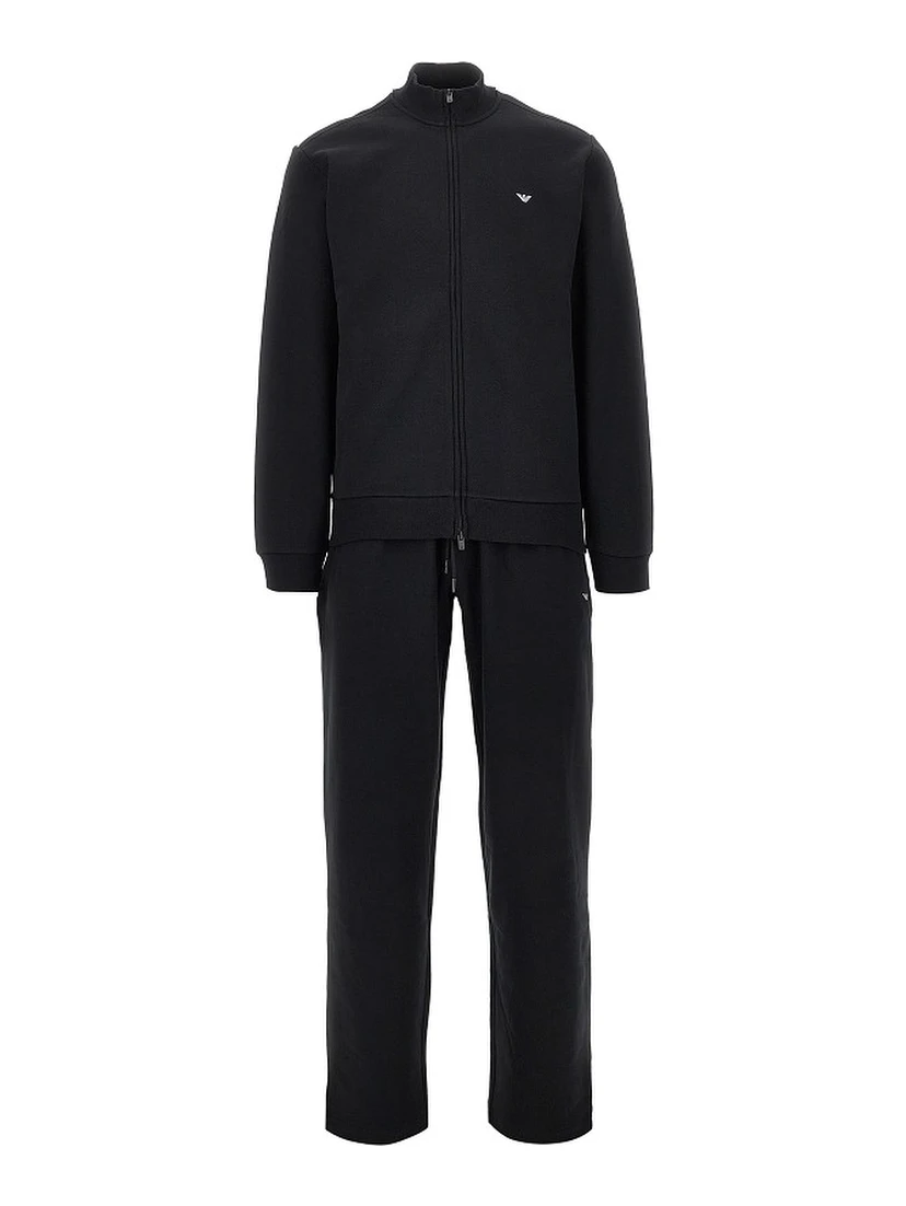 Cotton tracksuit with embroidery