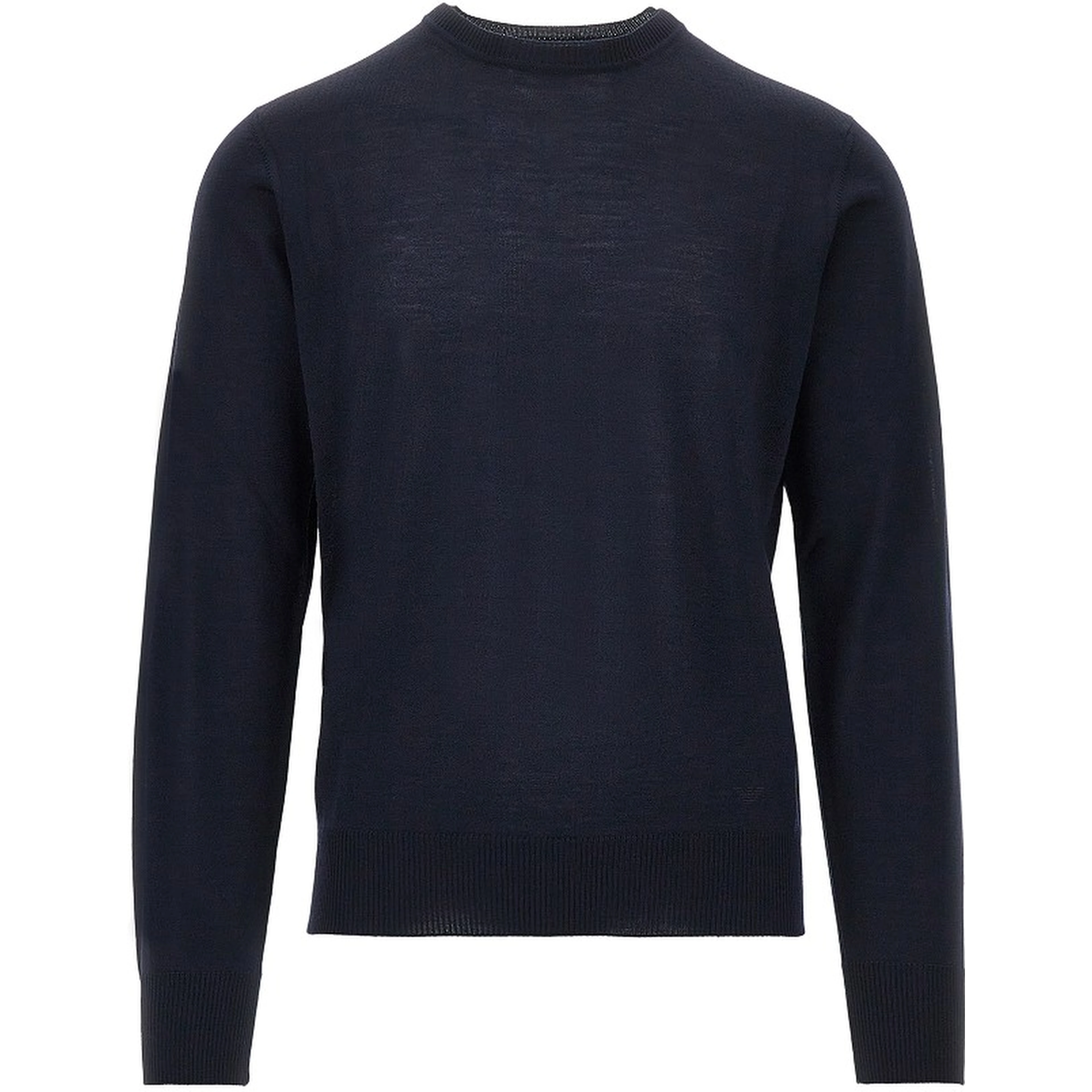 Virgin wool sweater with Eagle embroidery